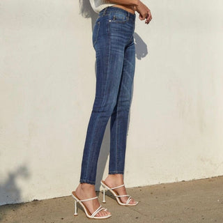 Mid Rise Super Skinny Stretch Jeans Bottoms Kan Can 