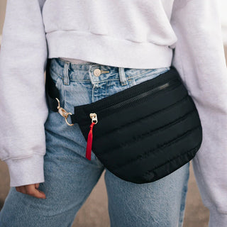 Jolie Puffer Belt Bag - Black Handbags Pretty Simple 