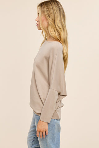 Scuba Knit Dolman Sleeve Top