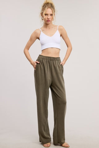 Scuba Knit High Rise Sweatpants