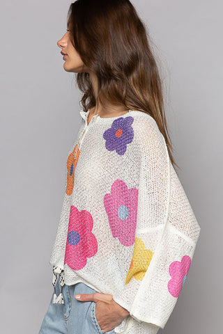 Serenity Flower Sweater
