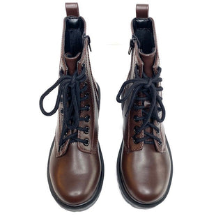 Dr. Brown. Lace Up Combat Ankle Boots Shoes Ccocci 