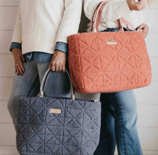 Saylor Sherpa Tote Handbags Pretty Simple 